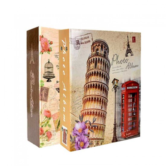 100'lük Renkli Desenli 15x21 Promosyon Fotoğraf Albümü