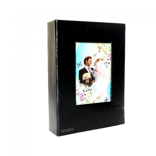 68100 Deri 100'lük 15x21cm. Pencereli Fotoğraf Albümü