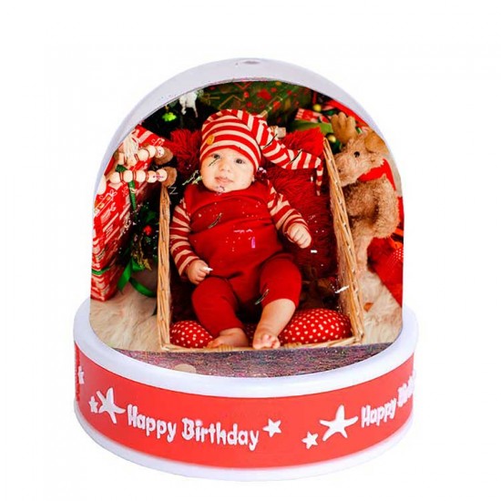 Fotoğraflı Bebek Kar Küresi
