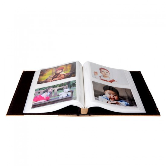 46200 200'lük 10x15cm. Pencereli Deri Memory Fotoğraf Albümü