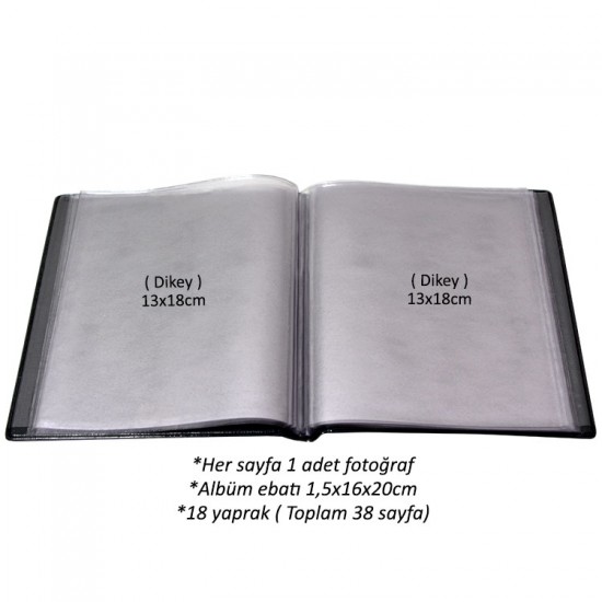 13x18 Yüksek Kalite PP Fotoğraf Albümü