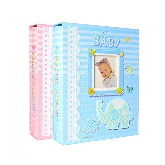 68100 100'lük Kutulu Bebek Albümü - 15x21cm Fotoğraflar içindir