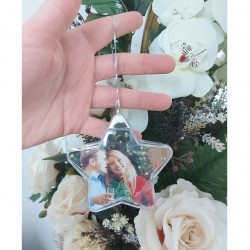 Yıldız Fotoğraflı Yılbaşı Süsü