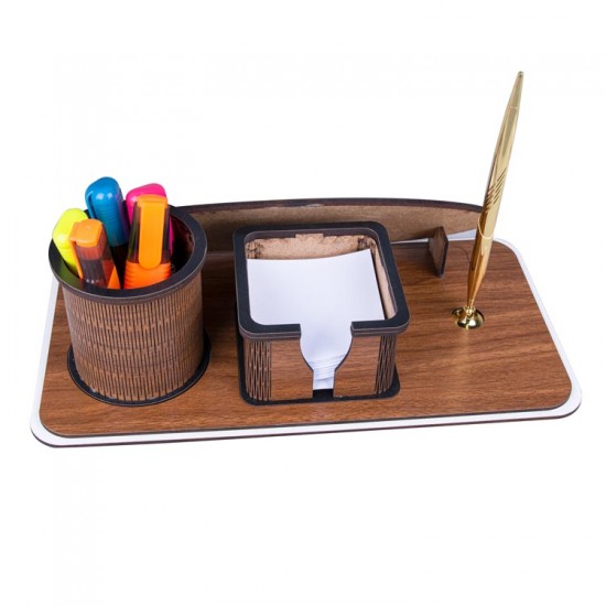 Süblimasyon Ahşap Kalemli Müdür Masa isimliği - 17x33cm