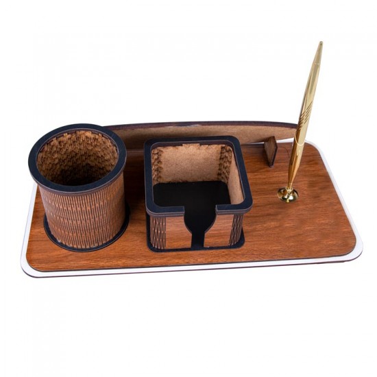 Süblimasyon Ahşap Kalemli Müdür Masa isimliği - 17x33cm